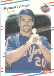 1988 Fleer Baseball Cards      138     Howard Johnson